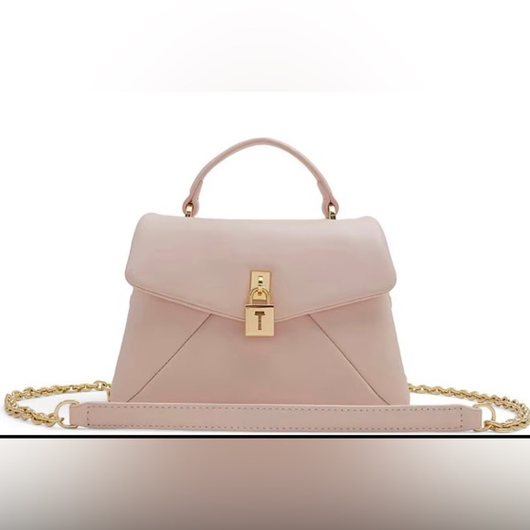 Ted Baker Handbags - Ted Baker London Poppy Top Handle Bag Light Pink Gold Chain